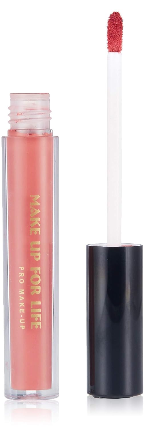 Make Up For Life Satin Luxe Liquid Lipstick 02 Peach 8 Ml - Image 1
