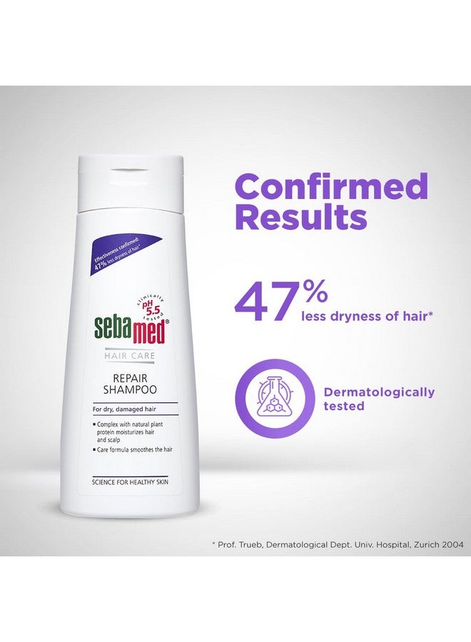 Sebamed شامبو إصلاح الشعر سيباميد | pH5.5 | 47% أقل جفاف للشعر مؤكد | بروتين نباتي يرطب الشعر وفروة الرأس الجافة والتالفة | مختبر جلدياً وسريرياً | خالي من SLS والبارابين | 200 مل - Image 3
