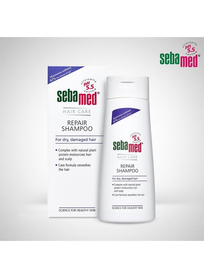 Sebamed شامبو إصلاح الشعر سيباميد | pH5.5 | 47% أقل جفاف للشعر مؤكد | بروتين نباتي يرطب الشعر وفروة الرأس الجافة والتالفة | مختبر جلدياً وسريرياً | خالي من SLS والبارابين | 200 مل - Image 2