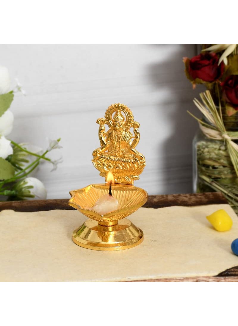JAIPUR ACE - JAIPUR ACE Brass Kuber Lamp Gaja Lakshmi Diya Pack of 1 - Image 1