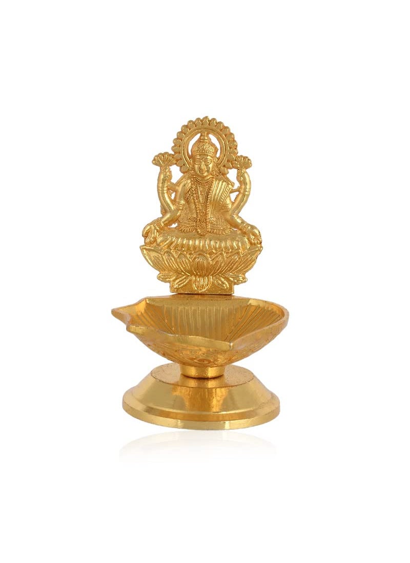 JAIPUR ACE - JAIPUR ACE Brass Kuber Lamp Gaja Lakshmi Diya Pack of 1 - Image 1