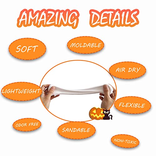 BEAIMUXI Foam Clay Cosplay Moldable Air Dry Foam Clay Craft 500g White Lightweight Sculpting Foam for Costumes Sanding Cosplay (500g, White) - Image 3
