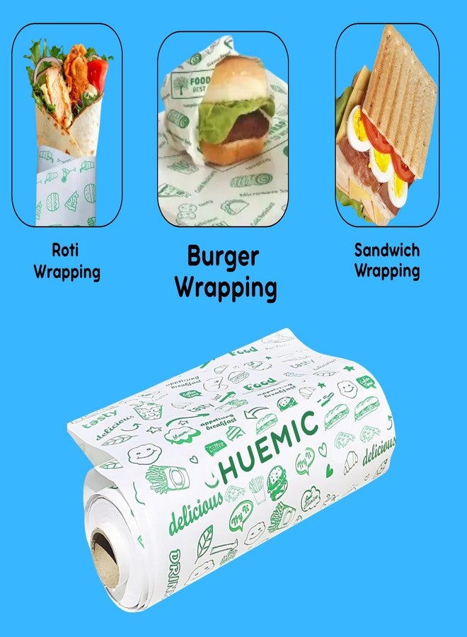 Huemic Paper Roll for Kitchen Food Wrap Non-Stick Butter Wrapping Used for Roti Wrapping Parchment Paper for Kitchen Food Wrap & Oil Absorption - 100mtr_Part-17 - Image 2