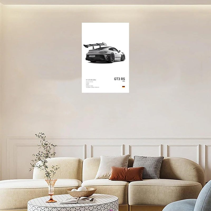 Dujoi 911 GT3 RS Canvas Poster - Image 3