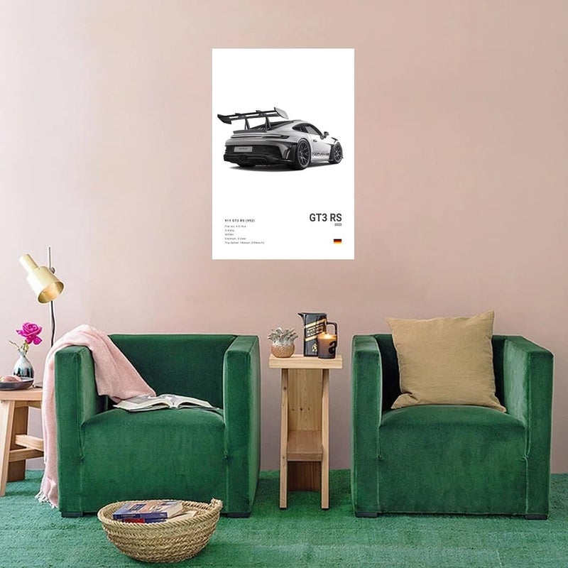 Dujoi 911 GT3 RS Canvas Poster - Image 4