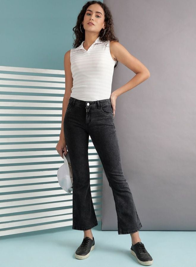 Freehand Women Bootcut Solid High Rise Jeans - Image 4