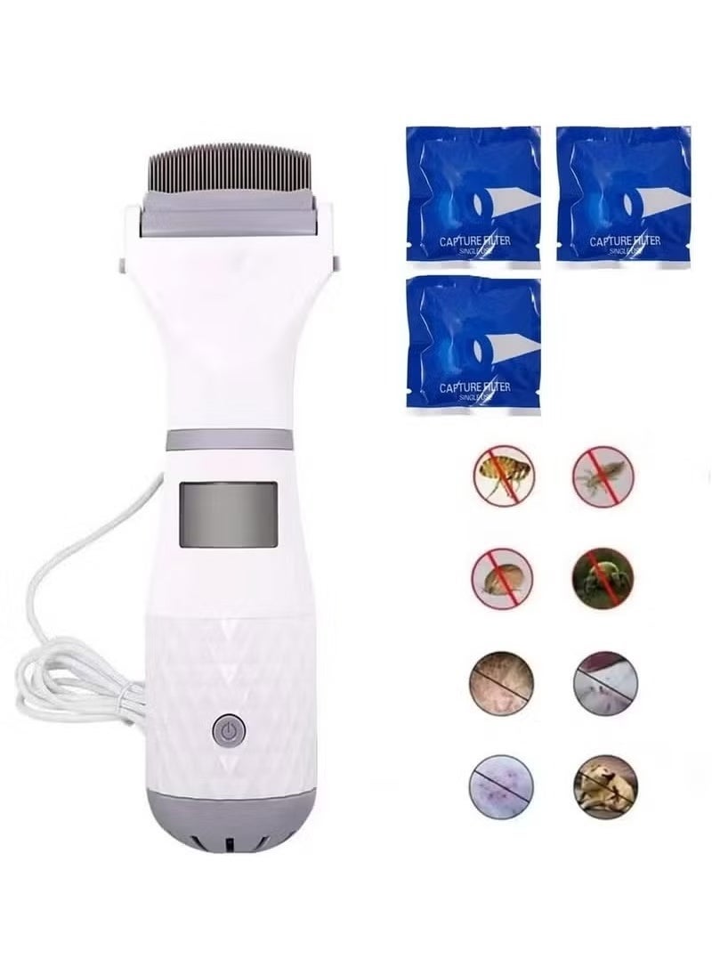 ELTRAZONE Electric Anti-Lice Comb for Children  Pets | Ergonomic, Safe  Effective Lice Removal Device | Professional Hair Filter Tool with Enhanced Features for Quick  Painless Lice  Nits Elimination | Portable  Easy to Use - Image 1