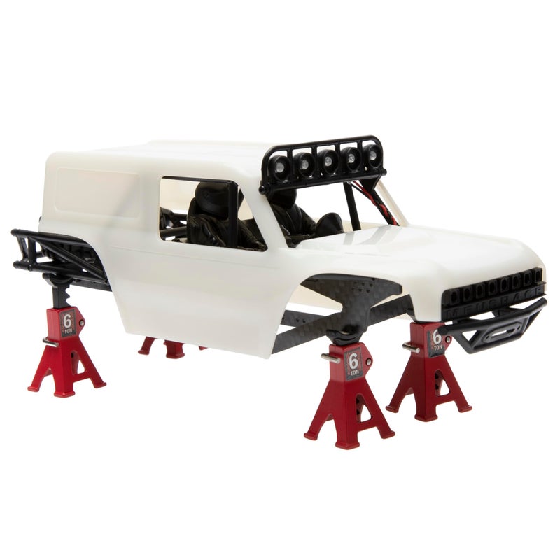 MEUS RACING MB24 SCX24 Body 5.2in 132MM Body Shell ABS+Nylon Carbon Fiber Chassis for 1/24 Axial SCX24 Bronco JLU B-17 C10-(Primary Color) - Image 5