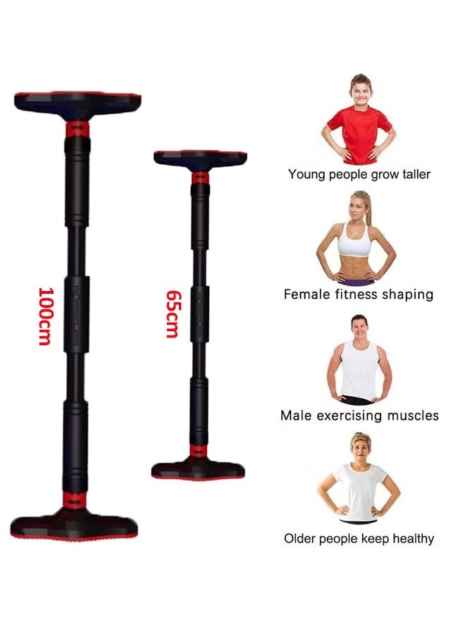 HQ-GAMING - Pull Up Bar for Doorway, Chin Up Bar Upper Body Workout No Screw Installation for Home Gym Exercise Fitness with Adjustable Width (Black) - Image 1