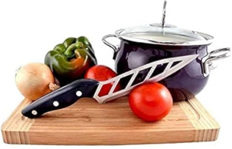Non-stick sharp cutting knife, for Paring and Peeling, smooth cut without sticking, never needs sharpening â€ŽØ³ÙƒÙŠÙ† Ù‚Ø·Ø¹ Ø­Ø§Ø¯ ØºÙŠØ± Ù„Ø§ØµÙ‚ØŒ Ù„Ù„ØªÙ‚Ø´ÙŠØ±ØŒ Ù‚Ø·Ø¹ Ù†Ø§Ø¹Ù… Ø¯ÙˆÙ† Ø£Ù† ÙŠÙ„ØªØµÙ‚ØŒ Ù„Ø§ ÙŠØ­ØªØ§Ø¬ Ø¥Ù„Ù‰ Ø´Ø­Ø° Ø£Ø¨Ø¯Ù‹Ø§