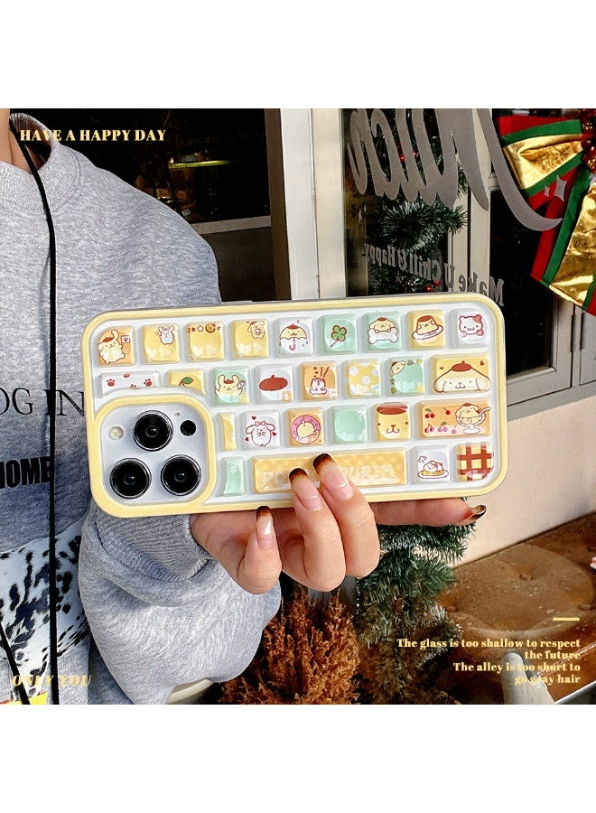 NIBEMINENT Pudding Dog Protective TPU Case Cover For iPhone 15 Pro - Image 3