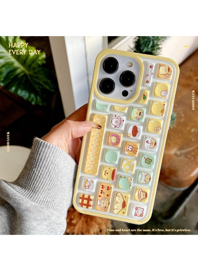 NIBEMINENT Pudding Dog Protective TPU Case Cover For iPhone 15 Pro - Image 2