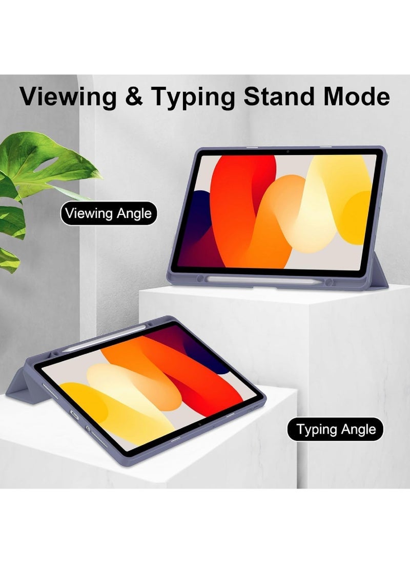 Case for Xiaomi Redmi Pad SE 11.0 Inch Released 2023 Smart Slim Folio Stand Auto Sleep/Wake Cover with Pencil Slot Clear Transparent Back Shell - Image 5