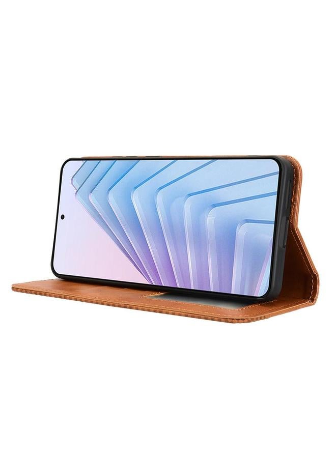 اس-توب جراب لهاتف Redmi Note 14 4G مقاس 164.84 مم إصدار الاتحاد الأوروبي جراب هاتف جلدي بمشبك مغناطيسي بتصميم كلاسيكي - Image 5