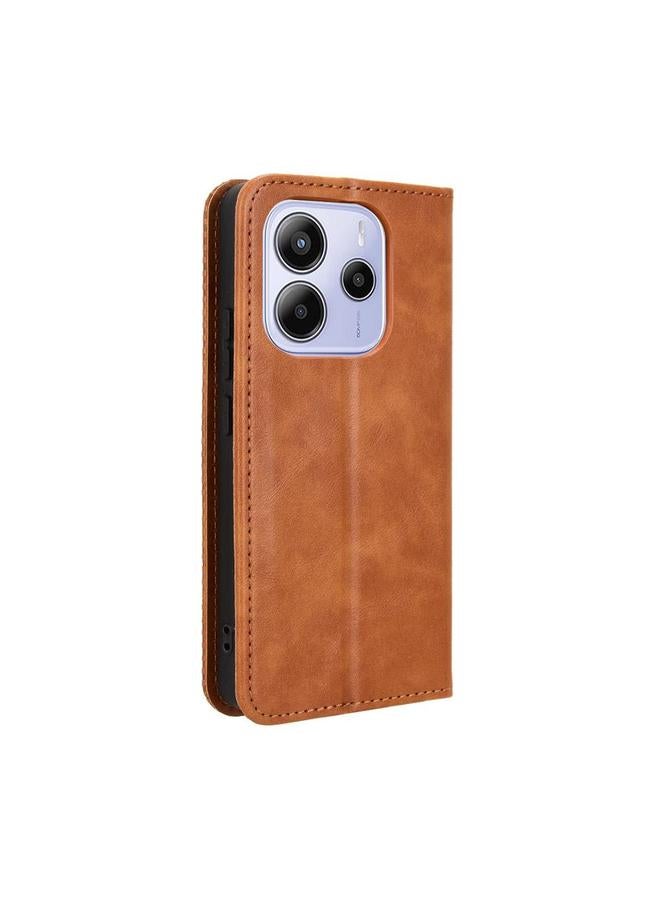 اس-توب جراب لهاتف Redmi Note 14 4G مقاس 164.84 مم إصدار الاتحاد الأوروبي جراب هاتف جلدي بمشبك مغناطيسي بتصميم كلاسيكي - Image 3