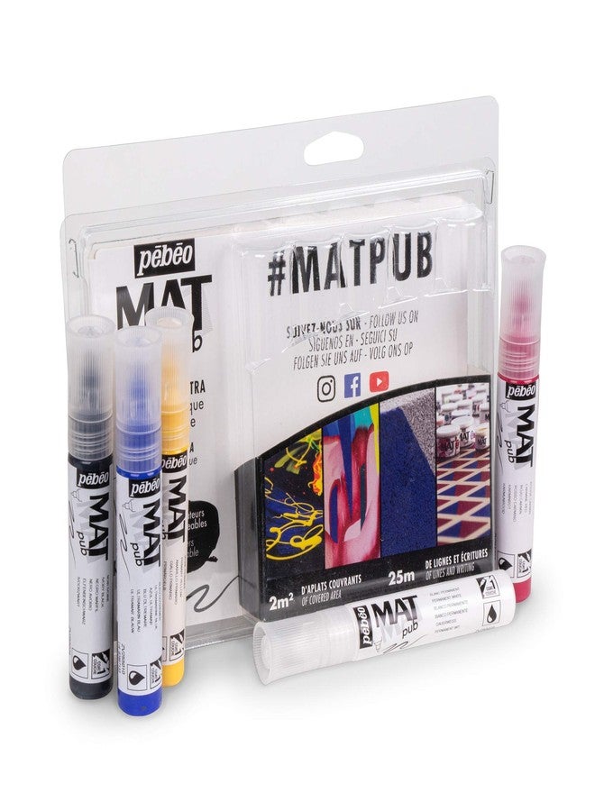 Pebeo Acrylic Mat Pub 5 x 30 ml Discovery Set - Image 4