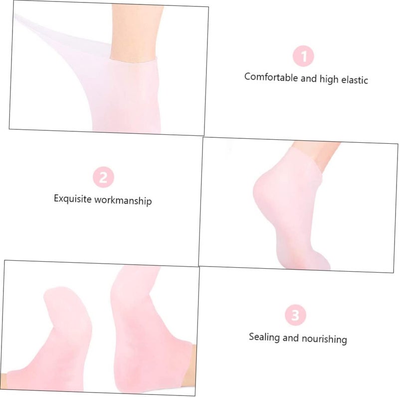 Healeved 1set Exfoliating Moisturizing Glove Set Overnight Dry Hand Treatment Socks - Image 4