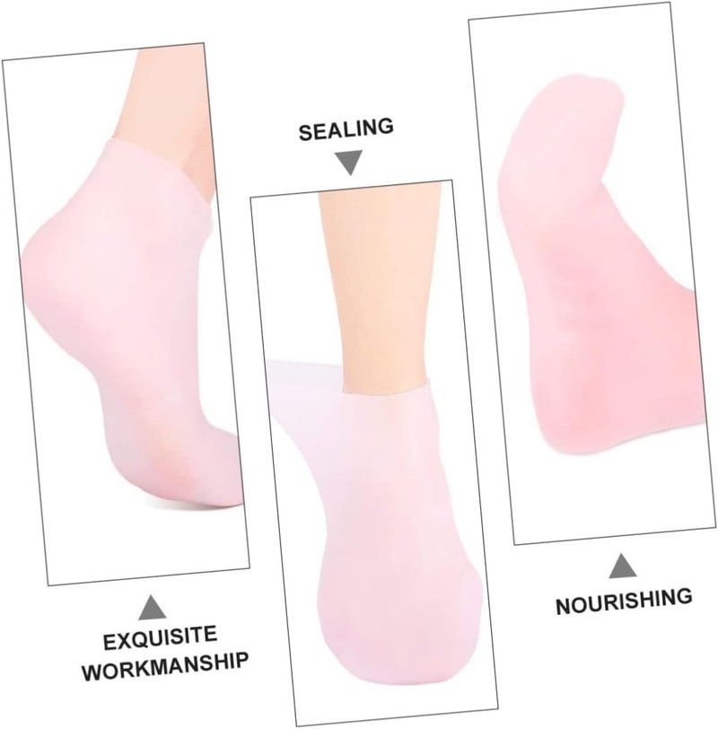 Healeved 1set Exfoliating Moisturizing Glove Set Overnight Dry Hand Treatment Socks - Image 2