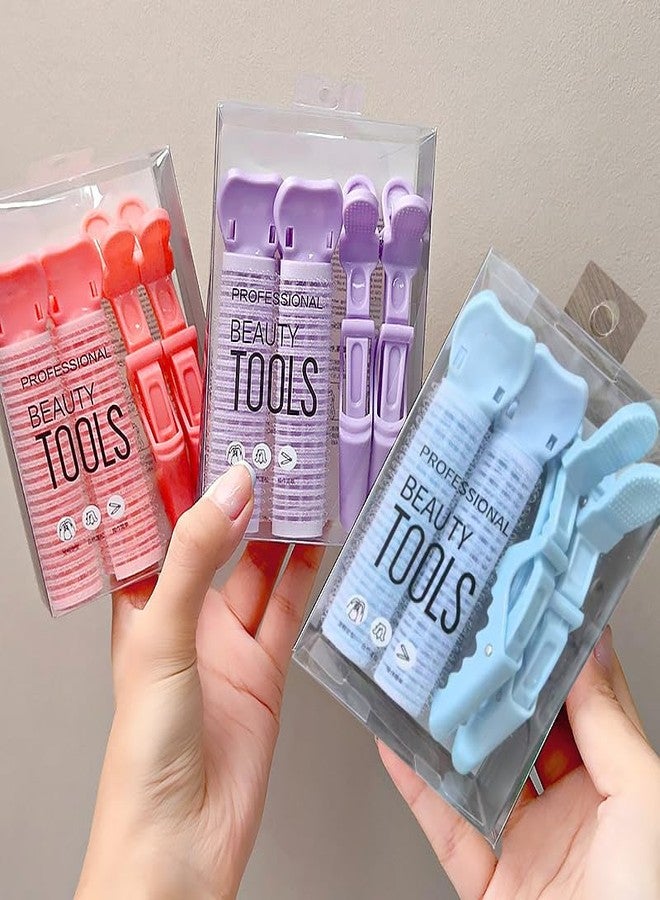 Spiaty Professional Beauty Tools Hair Root Volume Clips Set, Styling for Bangs and Curls, 10.5 x 11.5 cm, Pink, Purple, Blue (ORANGE) - Image 1