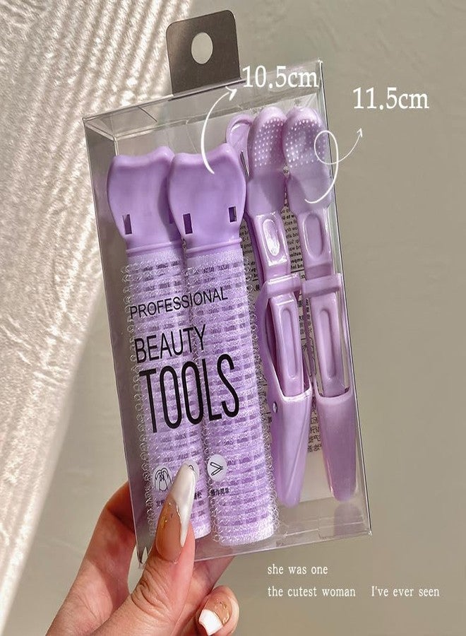 Spiaty Professional Beauty Tools Hair Root Volume Clips Set, Styling for Bangs and Curls, 10.5 x 11.5 cm, Pink, Purple, Blue (ORANGE) - Image 2