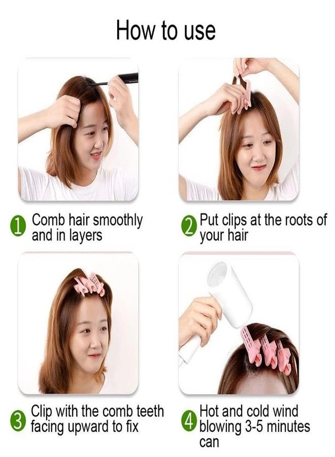 Spiaty Professional Beauty Tools Hair Root Volume Clips Set, Styling for Bangs and Curls, 10.5 x 11.5 cm, Pink, Purple, Blue (ORANGE) - Image 4