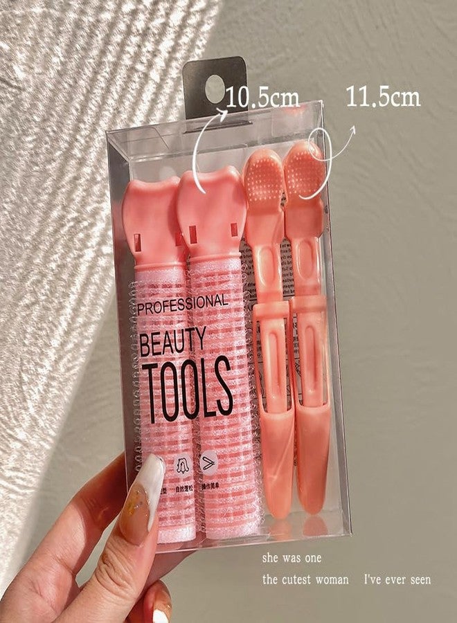 Spiaty Professional Beauty Tools Hair Root Volume Clips Set, Styling for Bangs and Curls, 10.5 x 11.5 cm, Pink, Purple, Blue (ORANGE) - Image 3