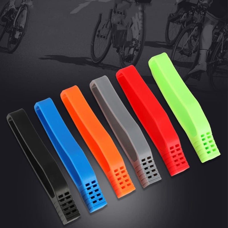 cheekyglo 2PCS ike Chin Protectors, nti-Scrtch icycle Chin Ruer Protector MT Frame Protection Sleeve icycle Chin Sty Gurds,Ornge-Orange - Image 3