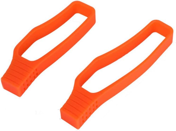 cheekyglo 2PCS ike Chin Protectors, nti-Scrtch icycle Chin Ruer Protector MT Frame Protection Sleeve icycle Chin Sty Gurds,Ornge-Orange - Image 1