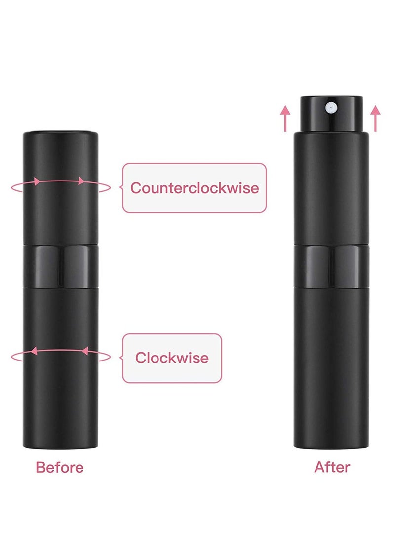 Generic Travel Perfume Atomizer Refillable, Mini Cologne Spray Bottle Empty, Small Aftershave Sprayer for Liquid Dispenser 5PCS 8ml (Five Colors)  - Image 3