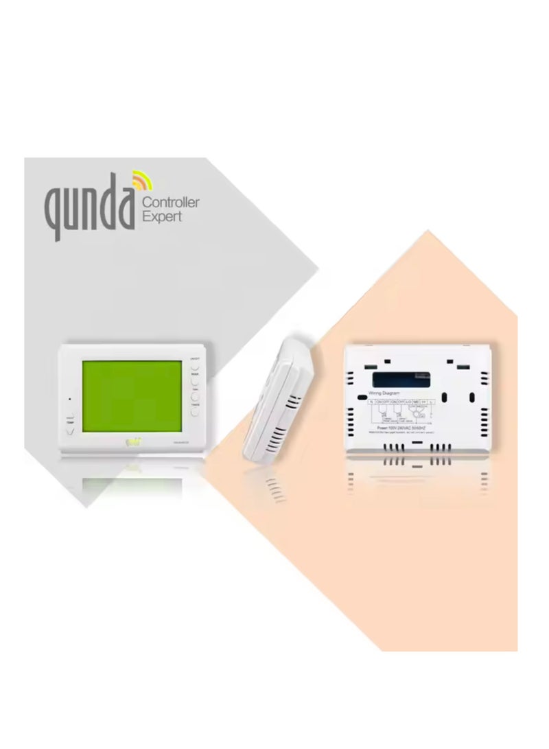 QUNDA QD-HVAC20 Programmable Thermostat - Precise Climate Control for Fan Coil  - Image 4