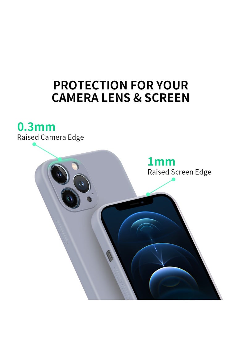 INFOSUN - INFOSUN Compatible with apple iPhone 12 Pro Max Full Coverage for Protective Case, Ultra Slim Soft Silicone Gel TPU Cover, Matte Surface Ultra-Thin Case, for iPhone 12 Pro Max (Gray) - Image 1