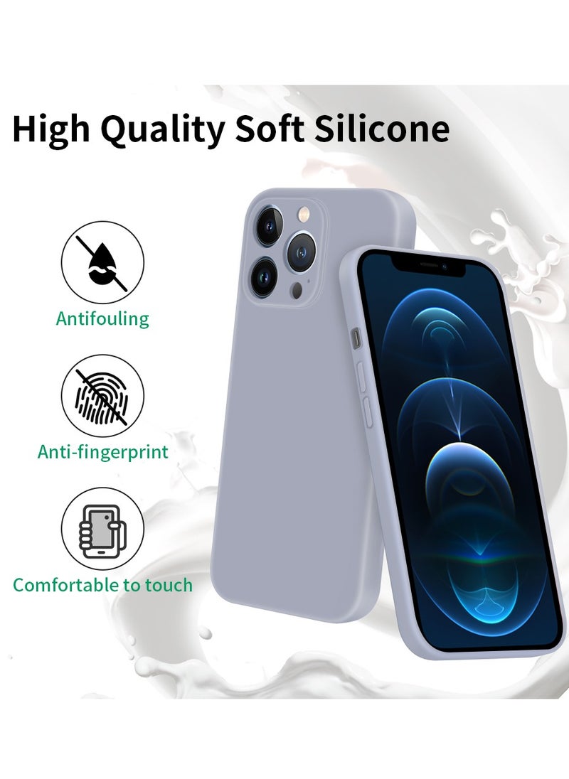 INFOSUN - INFOSUN Compatible with apple iPhone 12 Pro Max Full Coverage for Protective Case, Ultra Slim Soft Silicone Gel TPU Cover, Matte Surface Ultra-Thin Case, for iPhone 12 Pro Max (Gray) - Image 1