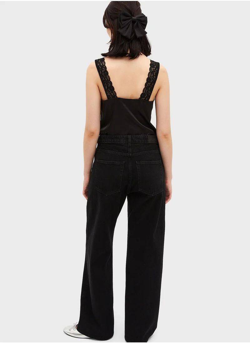 مونكي High Waist Denim Jeans