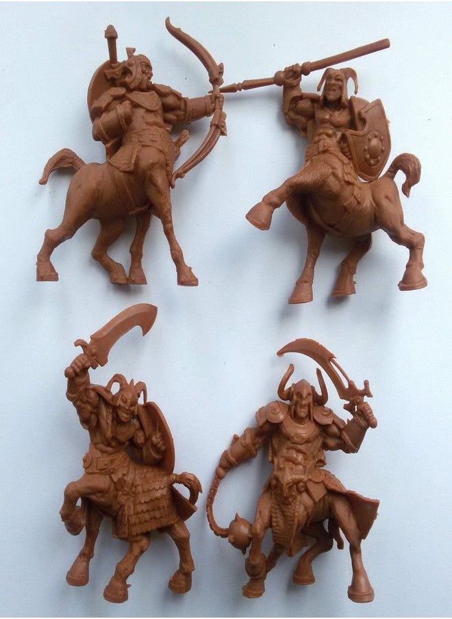 Fantasy Battles - Centaurs 54 mm 1/32 - 4 Fantasy Figures Tehnolog Fantasy Battles Russian Toy Soldiers DND Action Miniatures - Image 1