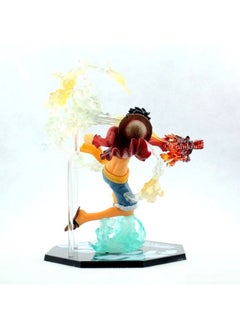 Trunkin Trunkin One Piece Monkey D Luffy Battle Action Figure |Weeb Manga Collectible Model Toy | Anime Polyvinyl Chloride Figurine,Multicolor,13 X 13 cm  - Image 3