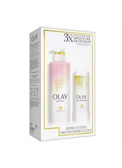 Olay Cleansing and Nourishing Body Wash, 17.9 fl oz and Conditioner, 8 fl oz compatible with Olay  - Image 3