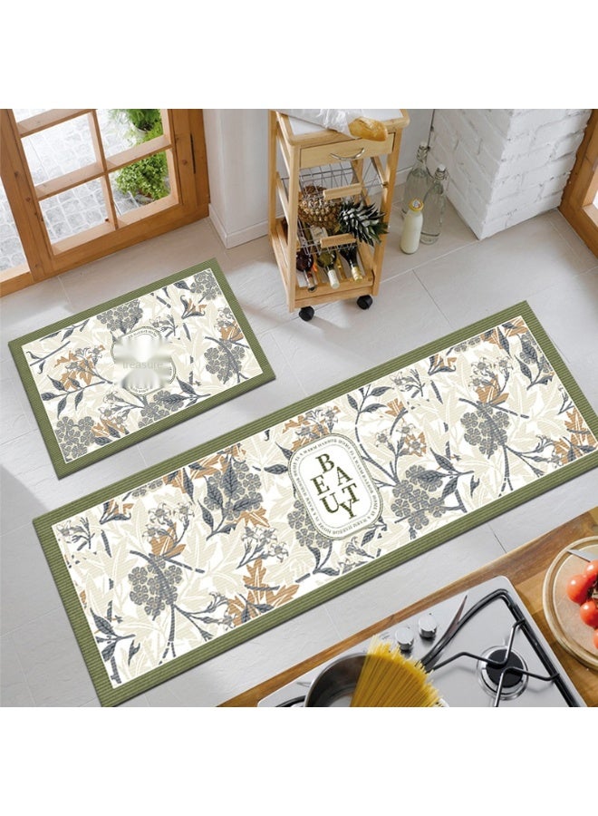 Anna 2-Piece Printed Absorbent and Stain-Resistant Kitchen and Balcony Mat Set - Image 1