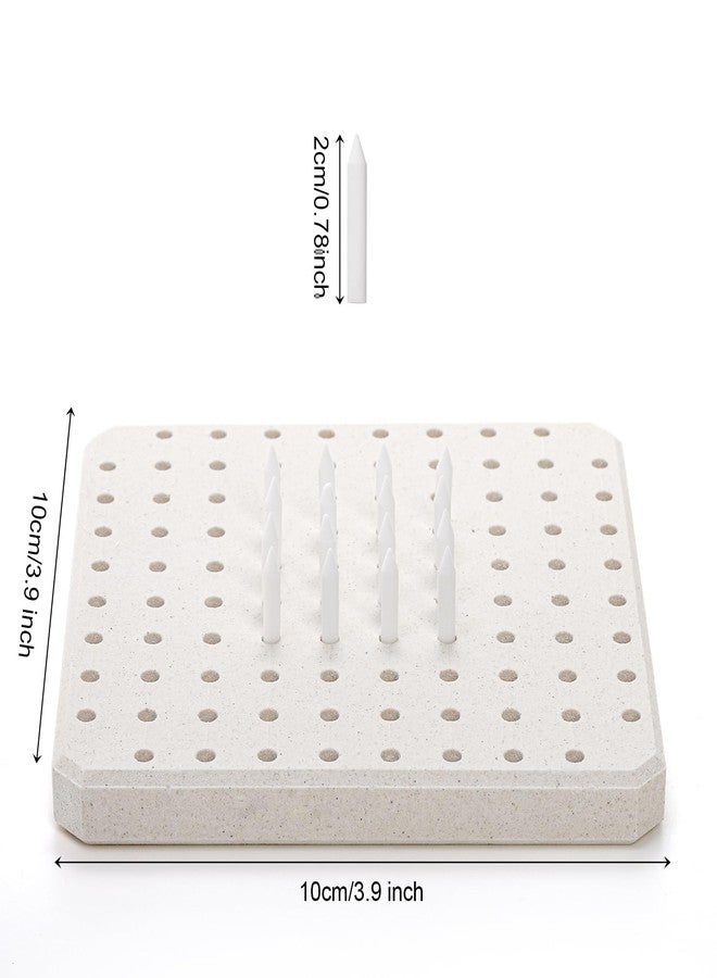 ZENFUN Kiln Stilts Support Nails Pottery Firing Mat, Ceramic Refractory Support Pad, High Temperatures Resistant Firing Kiln Burning Tools Accessories for Potters, Clay Pottery, Ceramic Hobbyists - Image 2