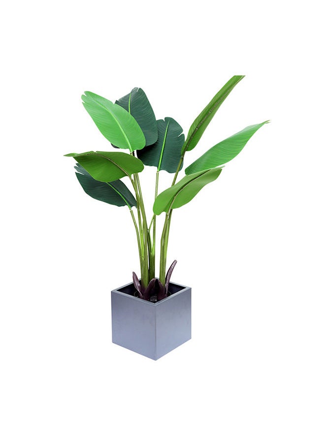 Generic Travellers Palm Real Touch Faux Plant Artificial (Banana Leaves) Plant With 10 Leaves,120 cm  - Image 2