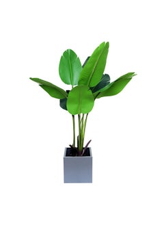 Generic Travellers Palm Real Touch Faux Plant Artificial (Banana Leaves) Plant With 10 Leaves,120 cm  - Image 1