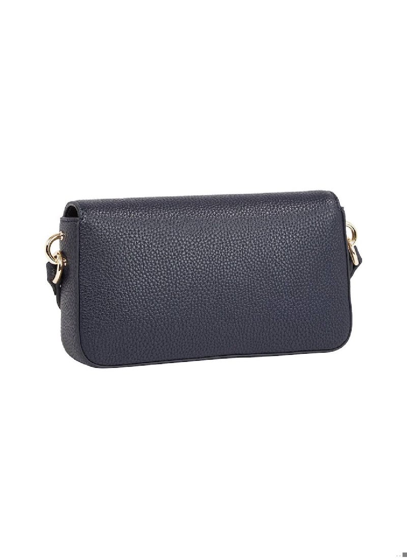 TOMMY HILFIGER - Women's Crossover Flap Handbag -  Polyurethane, Blue - Image 1