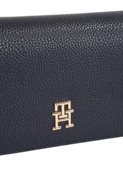 TOMMY HILFIGER Women's Crossover Flap Handbag -  Polyurethane, Blue  - Image 4