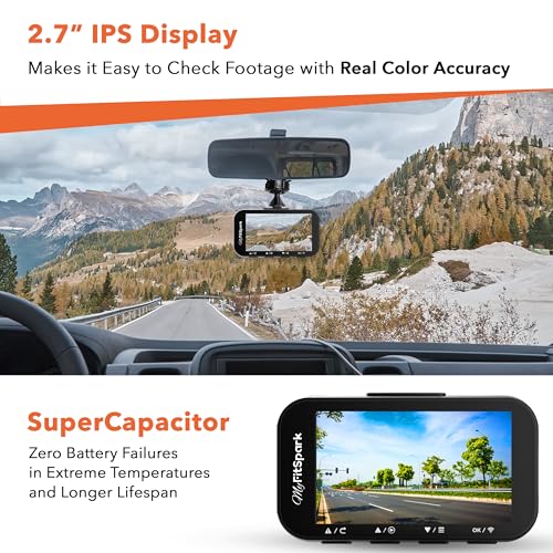 FitSpark MyFitSpark DC-101 Pro ADAS 4MP Real 2K Dual Channel Dash Cam | No.1 Novatek AI Chipset | 2.7" IPS HD Display | Super Night Vision, G-Sensor, GPS & WiFi | Bundle Pack with HARDWIRE KIT Worth Rs.3490 - Image 5