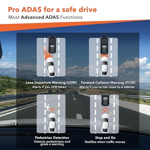 FitSpark MyFitSpark DC-101 Pro ADAS 4MP Real 2K Dual Channel Dash Cam | No.1 Novatek AI Chipset | 2.7" IPS HD Display | Super Night Vision, G-Sensor, GPS & WiFi | Bundle Pack with HARDWIRE KIT Worth Rs.3490 - Image 4