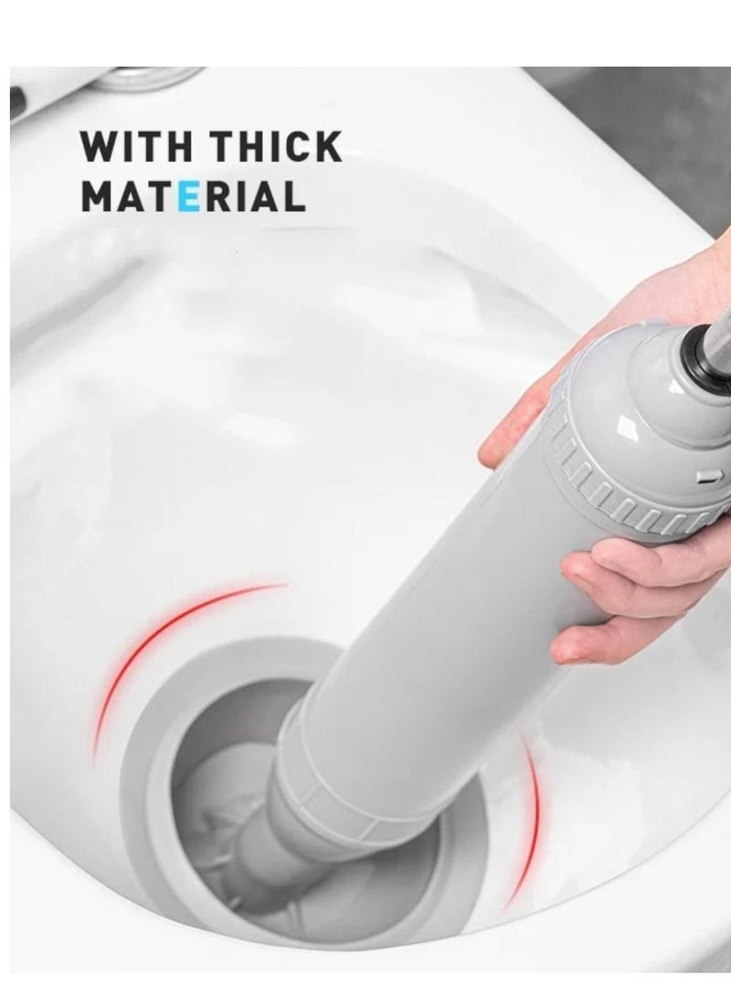 Cloudtail Heavy-Duty Toilet Plunger with Ergonomic Handle – Sleek Grey & White Design, Powerful Clog Removal for Bathroom, Durable & Easy-to-Clean - Image 3