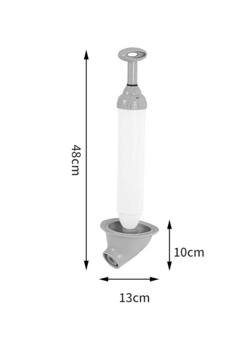 Cloudtail Heavy-Duty Toilet Plunger with Ergonomic Handle – Sleek Grey & White Design, Powerful Clog Removal for Bathroom, Durable & Easy-to-Clean - Image 4