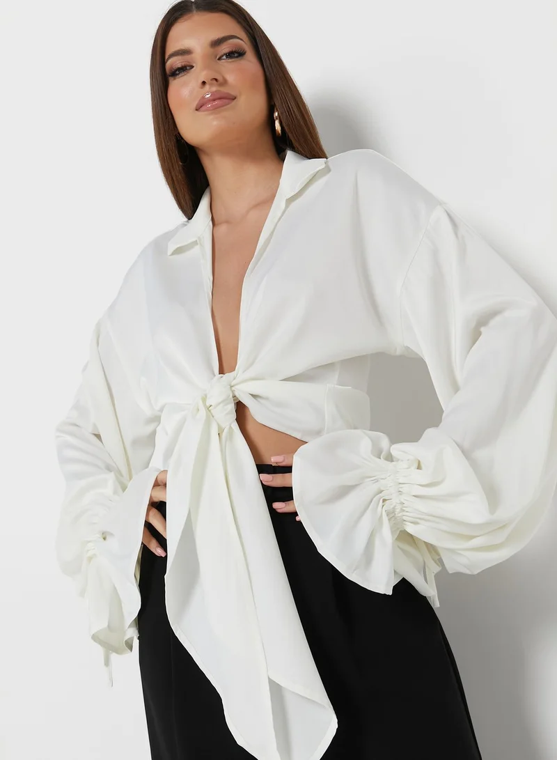 NASTY GAL Knot Detail Top