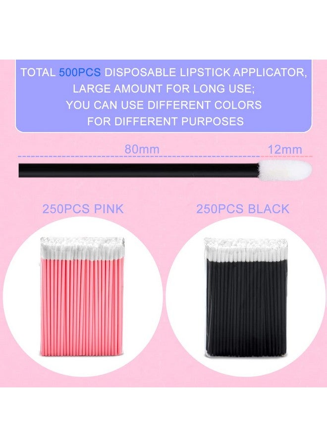 KingMas 500 Pack Lip Wands Applicators, Disposable Lip Brushes, Lipstick Gloss Wands Applicator Makeup Tool Kits (500 Pack) - Image 2