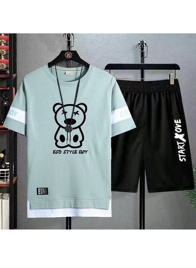 KUYING - New Fashion Versatile Short Sleeve Set - Image 1