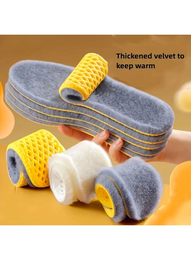 Thermal Shoe Insoles 3 Pairs 6pcs Non Slip Warm Pads For Winter Boots EU37 38 - Image 3